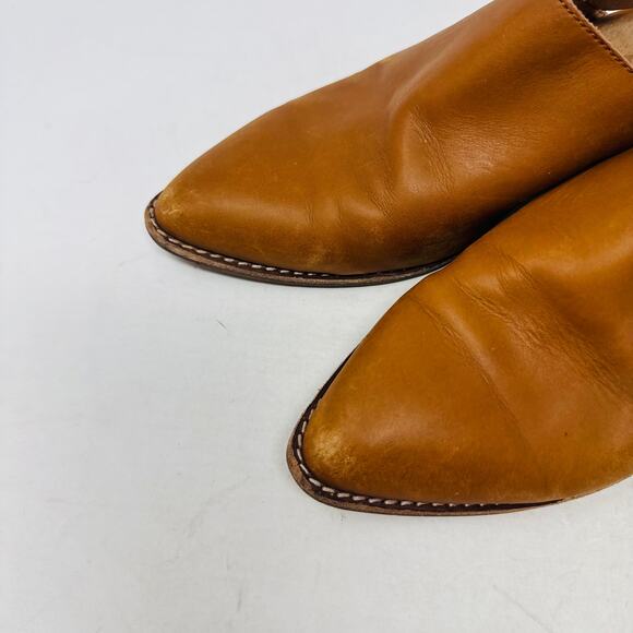 Madewell Leather Slingback Pointed Toe Heeled Sandals Brown Women’s Size 10 - Picture 2 of 12